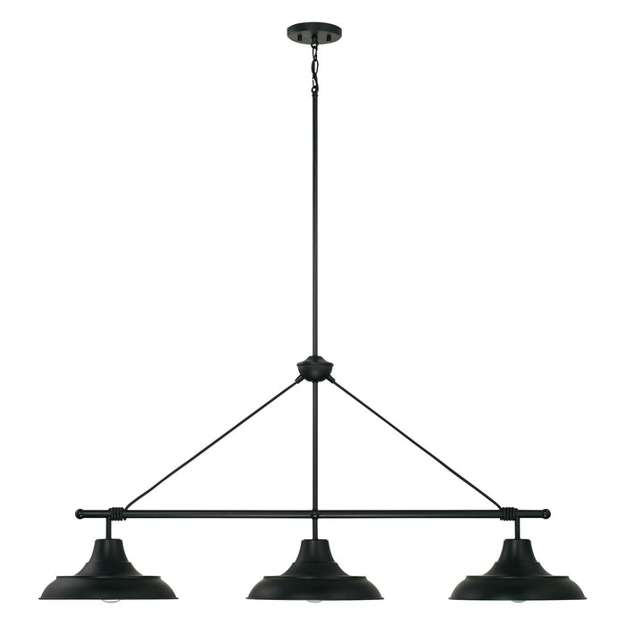 Capital Lighting - 842131MB - Three Light Island Pendant - Jones - Matte Black