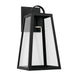 Capital Lighting - 943712BK-GL - One Light Outdoor Wall Lantern - Leighton - Black