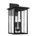 Capital Lighting - 943843BK - Four Light Outdoor Wall Lantern - Barrett - Black