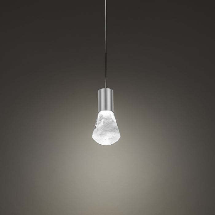 Modern Forms - PD-40106-SN - LED Mini Pendant - Plum - Satin Nickel