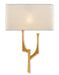 Currey and Company - 5000-0183 - One Light Wall Sconce - Bodnant - Antique Gold Leaf