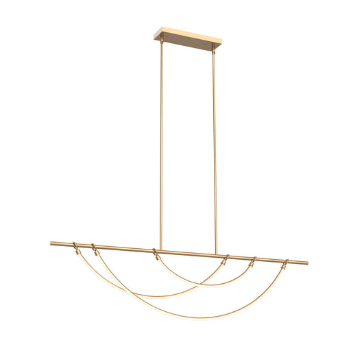 Alora - LP317460VB - LED Island Pendant - Aryas - Vintage Brass