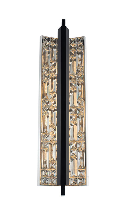 Allegri - 036921-052-FR001 - LED Wall Sconce - Capuccio - Matte Black W/ Chrome