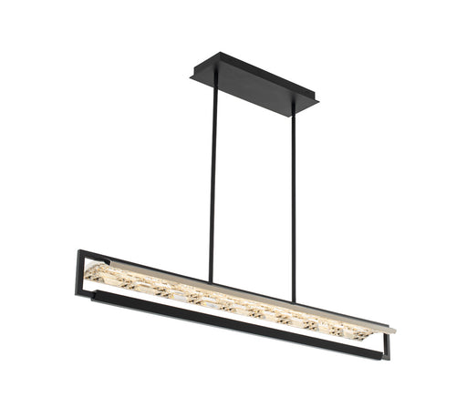 Allegri - 036961-052-FR001 - LED Island Pendant - Capuccio - Matte Black W/ Chrome