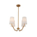 Kalco - 514371NB - Four Light Chandelier - Sophia - New Brass