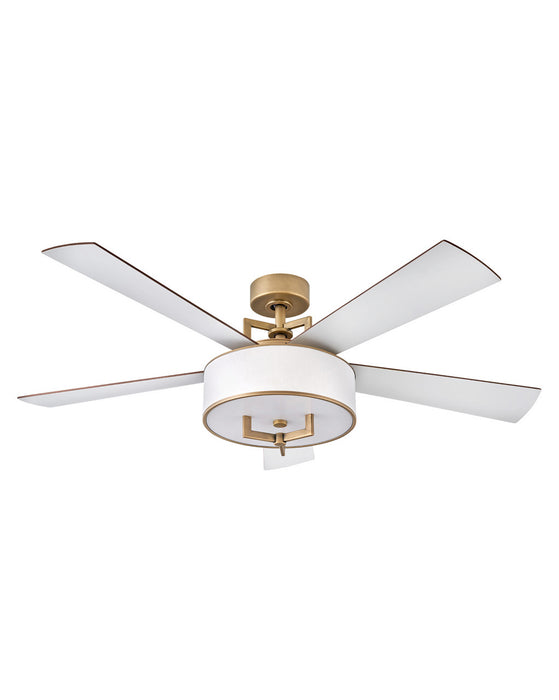 Hinkley - 903056FHB-LID - 56"Ceiling Fan - Hampton - Heritage Brass