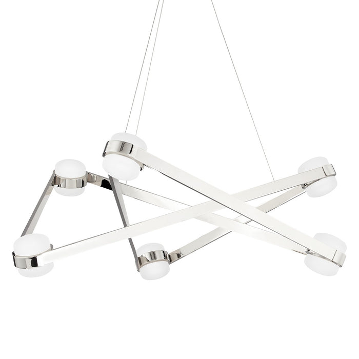 Hudson Valley - 2738-PN - LED Chandelier - Orbit - Polished Nickel