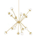 Hudson Valley - 2851-AGB - LED Chandelier - Saratoga - Aged Brass