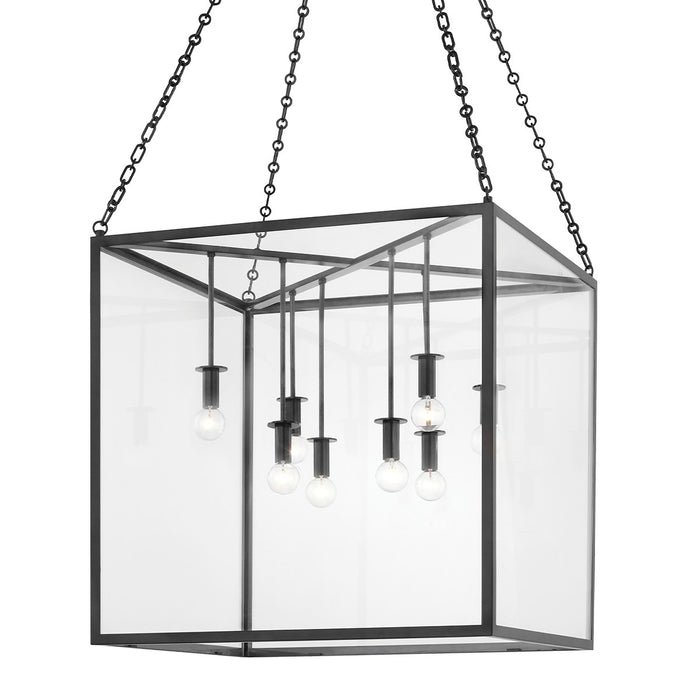 Hudson Valley - 4124-AI - Eight Light Pendant - Catskill - Aged Iron