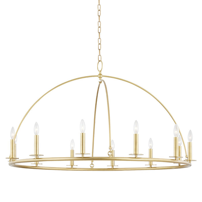 Hudson Valley - 9547-AGB - 12 Light Chandelier - Howell - Aged Brass