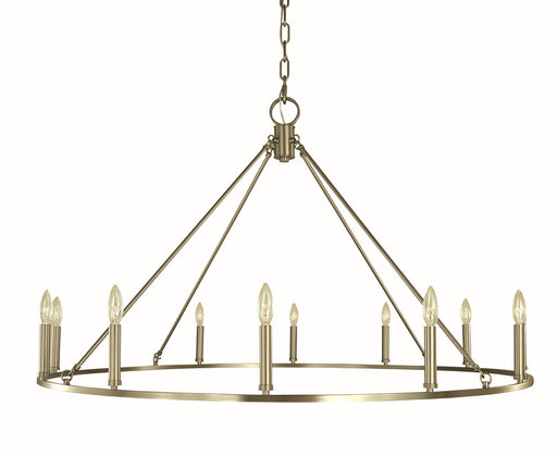 Framburg - 5652 BN - 12 Light Chandelier - Midtown - Brushed Nickel