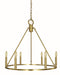 Framburg - 5656 BR - Six Light Chandelier - Midtown - Brushed Brass