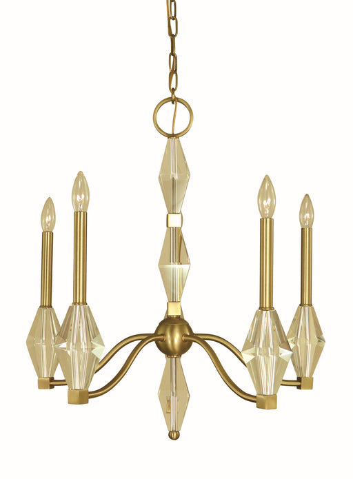 Framburg - 5665 BR - Five Light Chandelier - Vivian - Brushed Brass