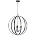 Maxim - 10032BK - Five Light Chandelier - Provident - Black