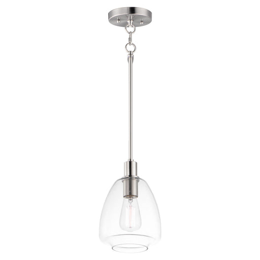 Maxim - 11112CLSN - One Light Pendant - Babylon - Satin Nickel