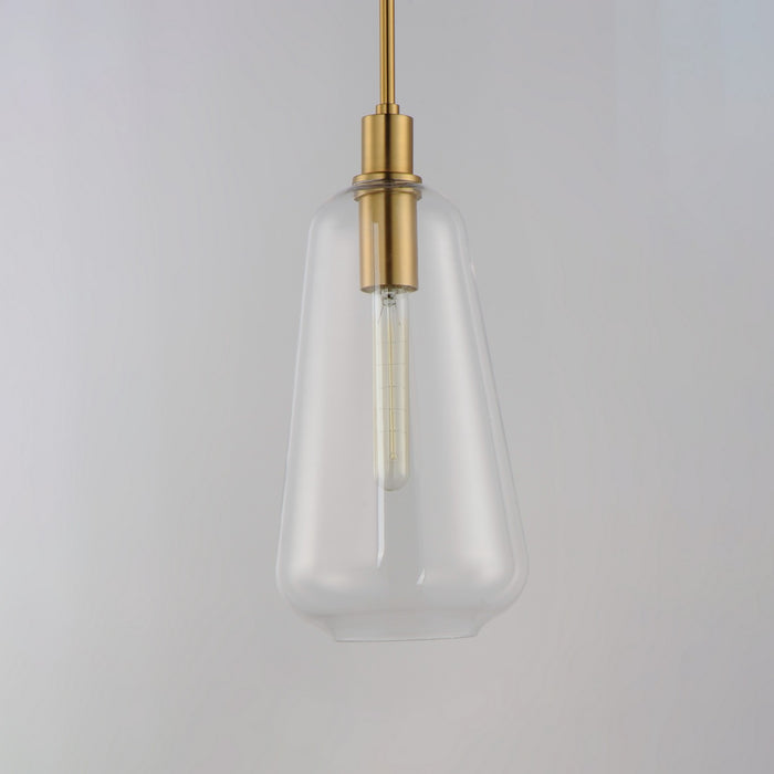 Maxim - 11114CLSBR - One Light Pendant - Babylon - Satin Brass