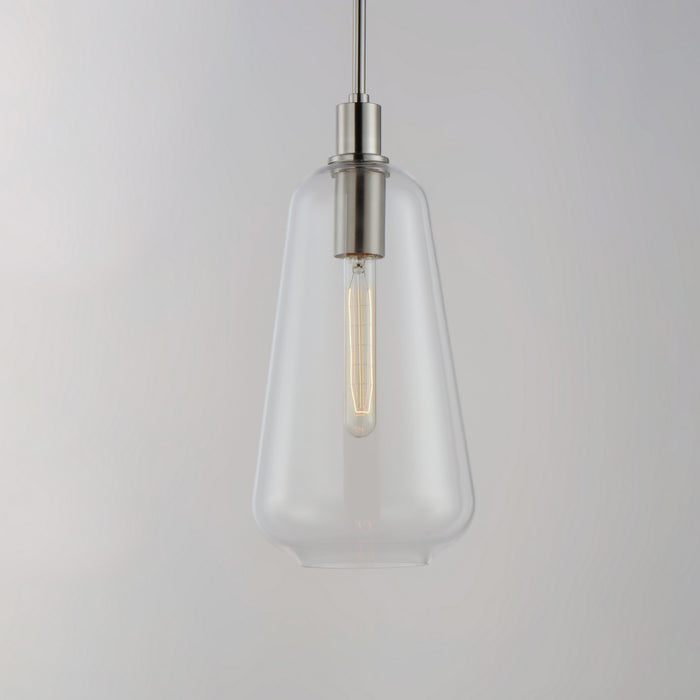 Maxim - 11114CLSN - One Light Pendant - Babylon - Satin Nickel