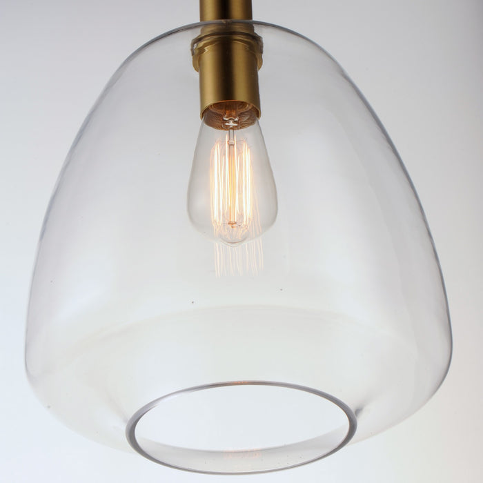 Maxim - 11116CLSBR - One Light Pendant - Babylon - Satin Brass