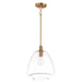 Maxim - 11116CLSBR - One Light Pendant - Babylon - Satin Brass