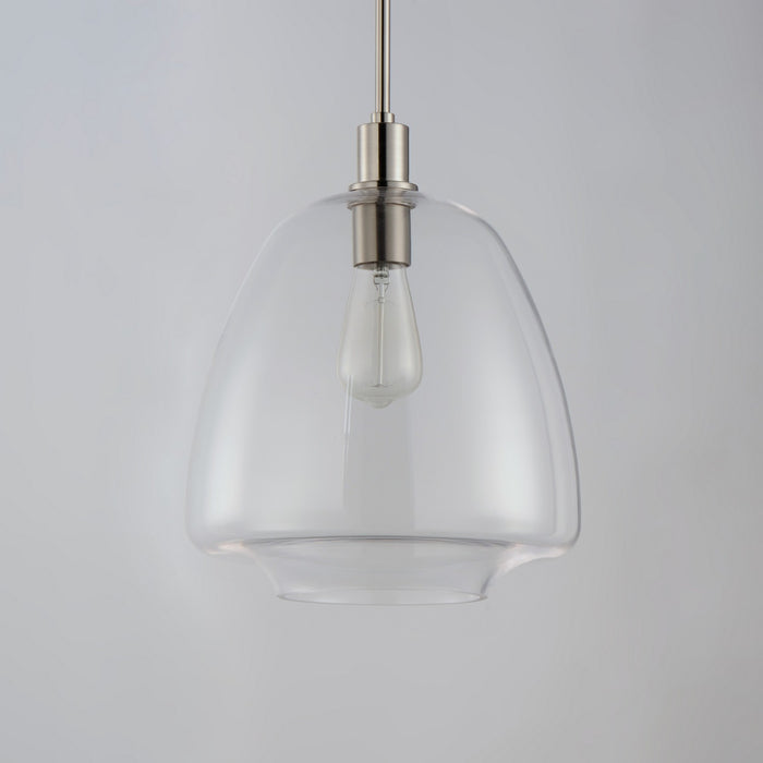 Maxim - 11116CLSN - One Light Pendant - Babylon - Satin Nickel