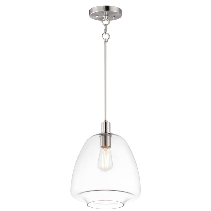 Maxim - 11116CLSN - One Light Pendant - Babylon - Satin Nickel