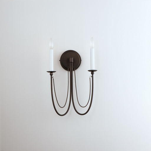 Maxim - 12161CHB - Two Light Wall Sconce - Plumette - Chestnut Bronze