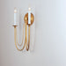 Maxim - 12161GL - Two Light Wall Sconce - Plumette - Gold Leaf