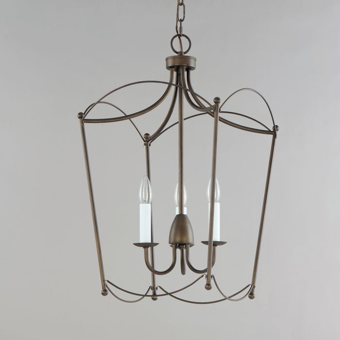 Maxim - 12163CHB - Three Light Pendant - Plumette - Chestnut Bronze