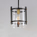 Maxim - 2649BKAB - One Light Pendant - Capitol - Black / Antique Brass