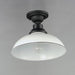 Maxim - 35110WTBK - One Light Outdoor Ceiling Mount - Granville - White / Black