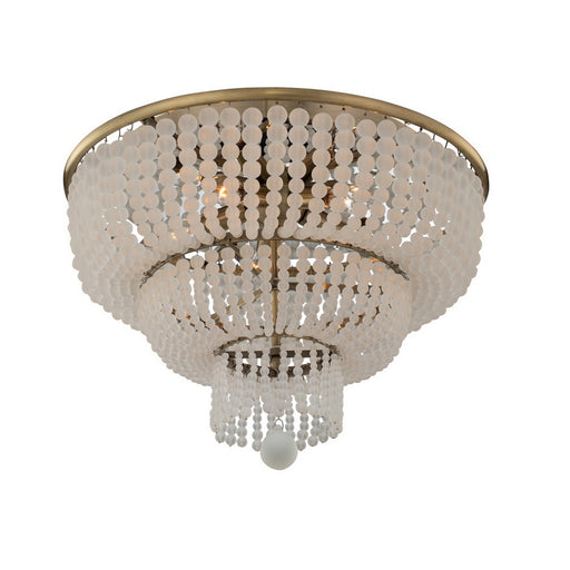 Kalco - 511841BCG - Five Light Flush Mount - Esperanza - Brushed Champagne Gold