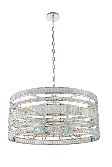 Allegri - 037056-014-FR001 - Eight Light Pendant - Strato - Polished Silver