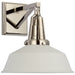 Visual Comfort Signature - CHD 2455PN-WHT - LED Wall Sconce - Layton - Polished Nickel