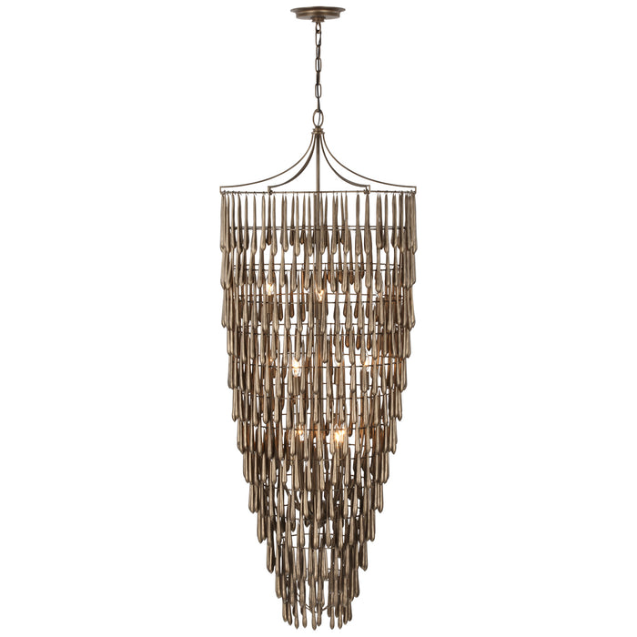 Visual Comfort Signature - JN 5135ABL - LED Chandelier - Vacarro - Antique Bronze Leaf