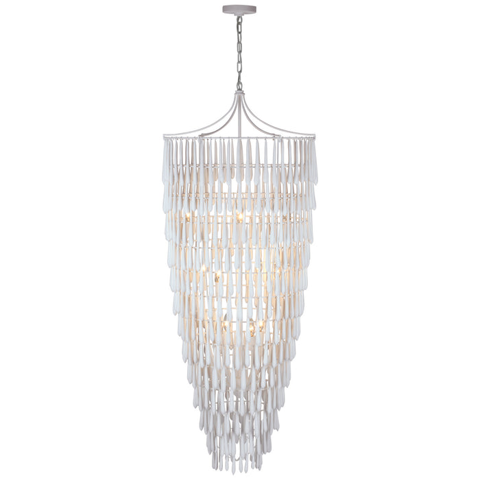 Visual Comfort Signature - JN 5135PW - LED Chandelier - Vacarro - Plaster White