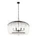 Varaluz - 343N06MB - Six Light Pendant - Voliere - Matte Black