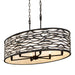 Varaluz - 348N06CB - Six Light Pendant - Kato - Carbon Black