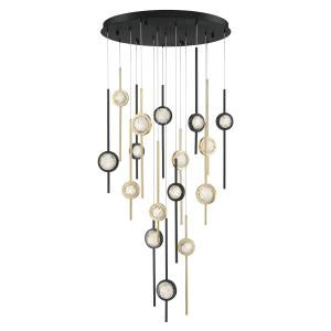 Eurofase - 39465-030 - LED Chandelier - Barletta - Black Anodized Aluminum