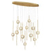 Eurofase - 39466-020 - LED Chandelier - Barletta - Brass Anodized Aluminum