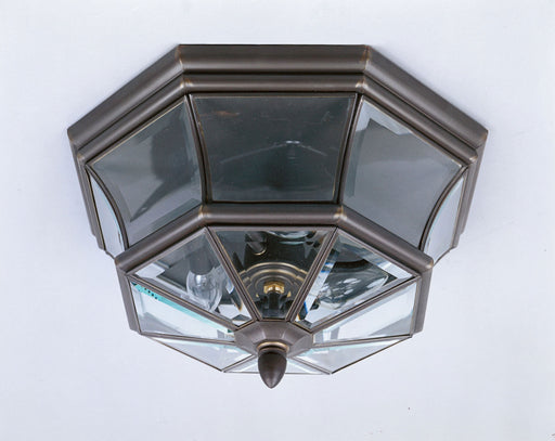 Quoizel - NY1794Z - Three Light Outdoor Flush Mount - Newbury - Medici Bronze