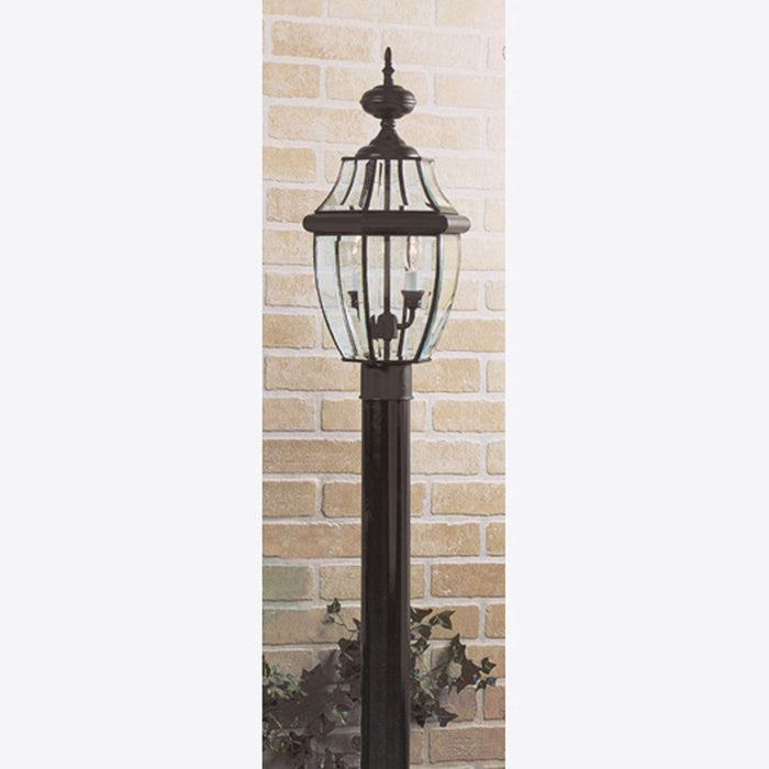 Quoizel - NY9042K - Two Light Outdoor Post Mount - Newbury - Mystic Black