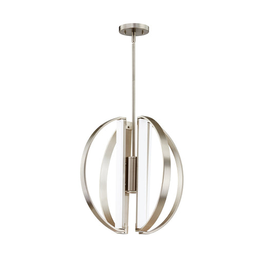 Justice Designs - NSH-4301-NCKL - LED Chandelier - Liv - Brushed Nickel