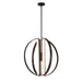 Justice Designs - NSH-4302-MBLK - LED Chandelier - Liv - Matte Black