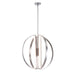 Justice Designs - NSH-4302-NCKL - LED Chandelier - Liv - Brushed Nickel