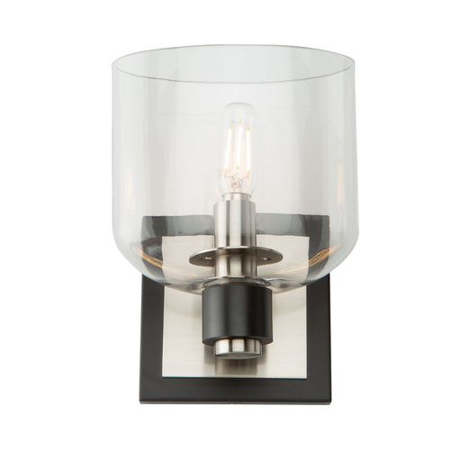 Artcraft - AC11691NB - One Light Vanity - Lyndon - Black and Brushed Nickel