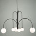 Artcraft - AC6656BK - LED Chandelier - Comet - Semi Matte Black