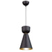 Artcraft - SC13290BK - One Light Pendant - Tempo - Matte Black and Brass