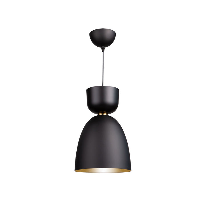 Artcraft - SC13291BK - One Light Pendant - Tempo - Matte Black and Brass