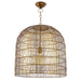 Regina Andrew - 16-1294BRS - One Light Pendant - Fresco - Brass