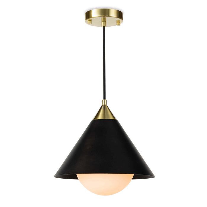 Regina Andrew - 16-1306BBNB - One Light Pendant - Hilton - Blackened Brass